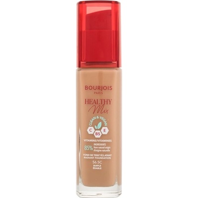 Bourjois Paris Healthy Mix Clean & Vegan Radiant Foundation hydratační a rozjasňující make-up 56,5C Maple 30 ml