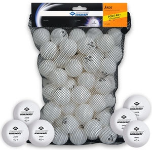 Schildkröt Donic-Schildkröt table tennis ball Jade, poly 40+ quality, 72 pieces. in a mesh bag, white - 6 - 608504 (608504)