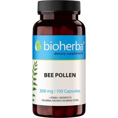 Bioherba Bee Pollen, 300 mg, 100 капсули, Bioherba