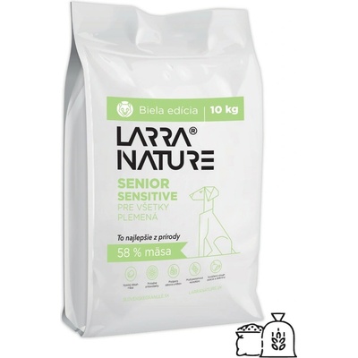 Larra Nature Biela Edícia Senior & Senzitive pre všetky plemená hovädzie & bravčové & morčacie 10 kg