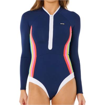 Rip Curl Дамски цял бански от ликра (UV защита) Rip Curl Women's Surf Stripe UPF Surf Suit Lycra - Dark Navy (150-5998-0113)