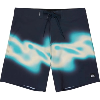Quiksilver Бански гащета Quiksilver Surfsilk Straight 18´´ swimming shorts - Blue (Dark Navy Thermo Stripe)