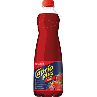 Sirup Caprio plus jahoda a vitamínmi 0,7 l