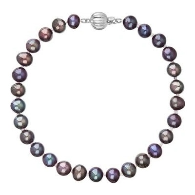 Pavona perlový náramek z říčních perel se zapínáním z bílého 14 karátového zlata 823001.3/9272B dk.peacock