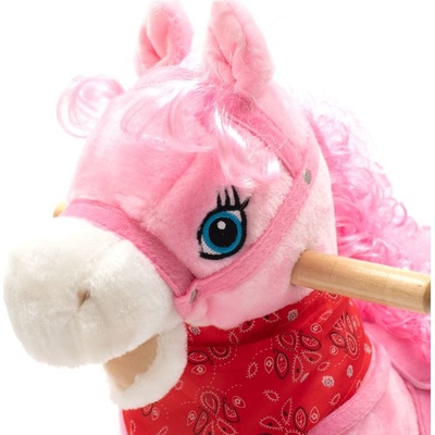 Baby Mix hojdací koník s melódiou a šatkou hviezdička