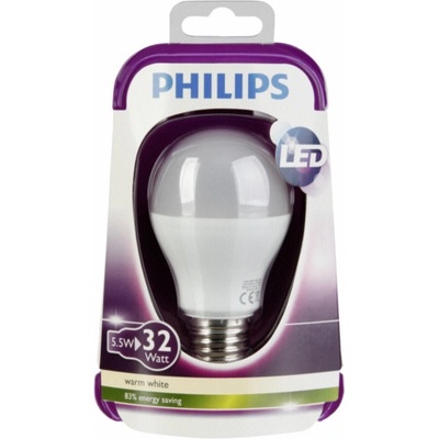 Philips Massive LED E27 6W, Teplá bílá
