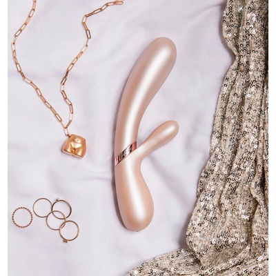 Satisfyer Hot Lover champagne rabbit s vyhříváním barva Champagne