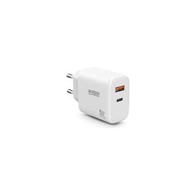 Urban Factory Зарядно устройство за захранване от мрежата, 1xUSB-A (12W), 1xUSB-C (45W), URBAN FACTORY GPS62UF (GPS62UF)