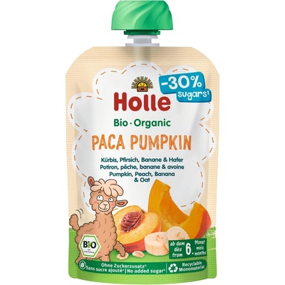 Holle Bio Organic zeleninovo-ovocná pena Paca Pumpkin tekvica, broskyňa 100 g