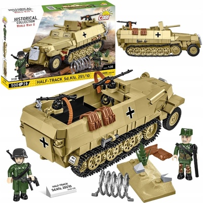 COBI 3130 World War II Nemecký kolopásový obrnený transportér Sd.Kfz. 251/10 1:35