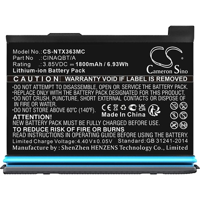 Cameron Sino Батерия Insta360 One X3, 1800mAh, Li-Ion (CS-NTX363MC)