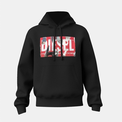 Diesel Блуза Diesel Men's Ginn Flpa Crew Sweatshirt - Black