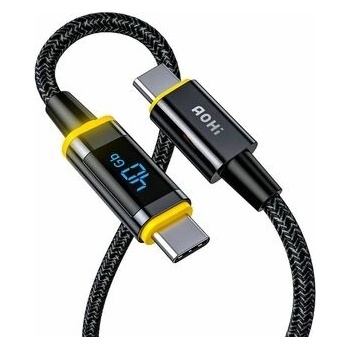AOHi AOC-L007 Magline PRO+ Dátový USB-C, 80cm, černý