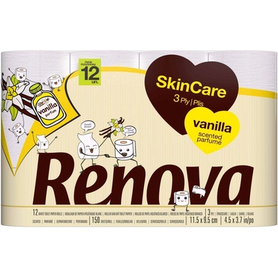 RENOVA Skin Care Vanilla 3-vrstvový 12 ks