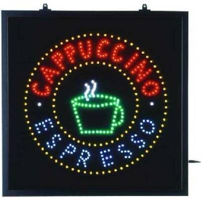 Tabule Cappucino Espresso LED diody 53x53cm