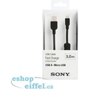 Sony CP-AB300B USB Type A / Type B, 2,4A, 300cm, černý