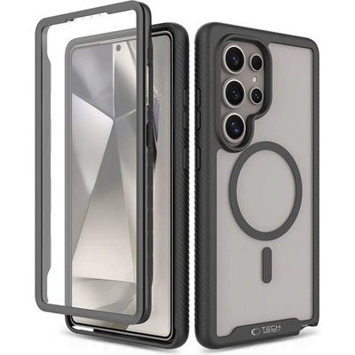 Tech-Protect Magsafe Калъф за Samsung S25 Ultra, Tech-Protect Defense 360 Case, Черен (5906302322442)