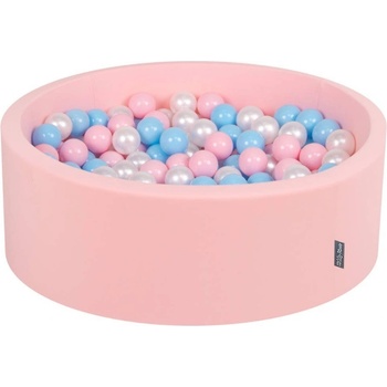 Divio suchý bazén 90x30 cm růžový + 200 míčků