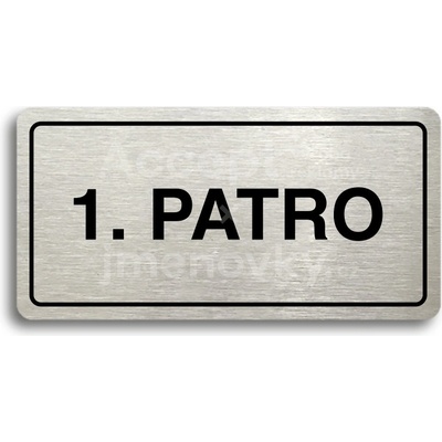 ACCEPT Piktogram 1. PATRO - stříbrná tabulka - černý tisk
