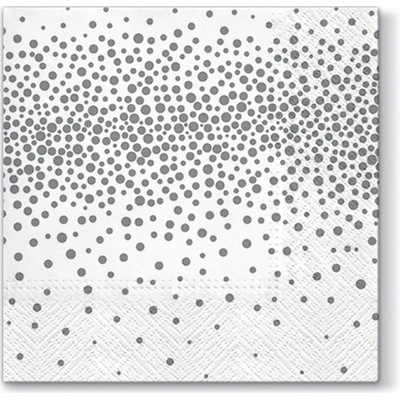 PAW ubrousky L Confetti Silver 33x33cm