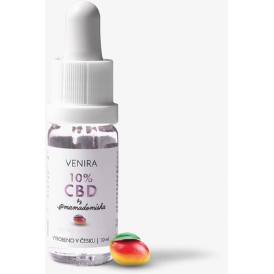 Venira CBD 10% olej by @mamadomisha s mangovou příchutí 10 ml