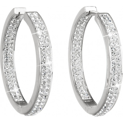 Pavona kruhy s krystaly Swarovski bílý kruh 31122.1
