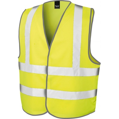 Result Motorway Unisex bezpečnostná reflexná vesta na diaľnici R201X Fluorescent Yellow