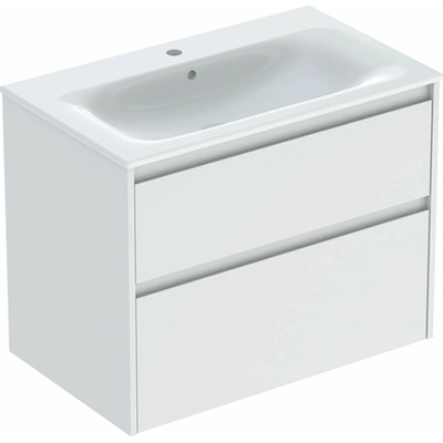 Geberit Selnova Square umývadlo so skrinkou 80 cm biela 504.139.00.1