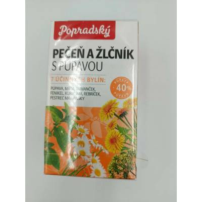 Popradský Funkčný čaj Pečeň a žlčník s púpavou 23 g