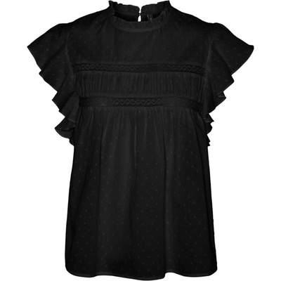 VERO MODA Блуза 'Trine' черно, размер XS