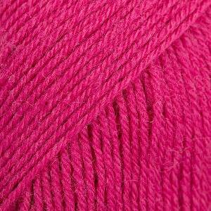DROPS Design Fabel Uni Colour 109 Dark Pink Плетива прежда (1070109)