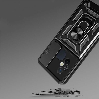 Púzdro Tech-Protect Camshield na Xiaomi Redmi 12C, čierne