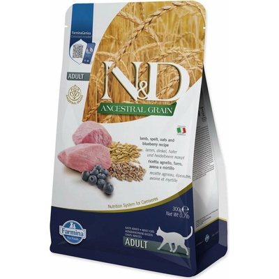N&D Low Grain Cat Adult Lamb Blueberry 300 g