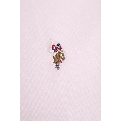 U. S. Polo Assn U. S. Polo Assn. риза мъжка от памук PEACHED OXFORD LS (MUP3247)