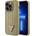 GUESS Калъф Guess Rhinestones Triangle Metal Logo - iPhone 15 Pro - Златист (3666339191085)
