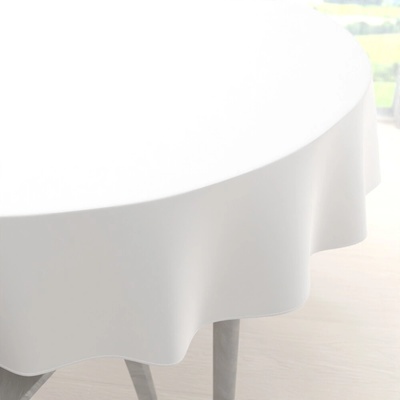 Biante okrúhly obrus Rongo RG-102 Biely Ø 110 cm