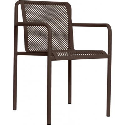 Ferm Living Židle Dapple s područkami, dark chocolate