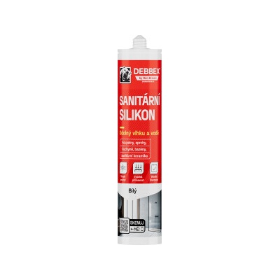 Debbex Sanitární silikon 280 ml bílý