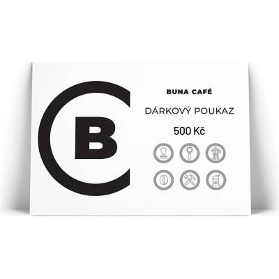 BUNA CAFÉ dárkový poukaz v hodnotě 500 Kč