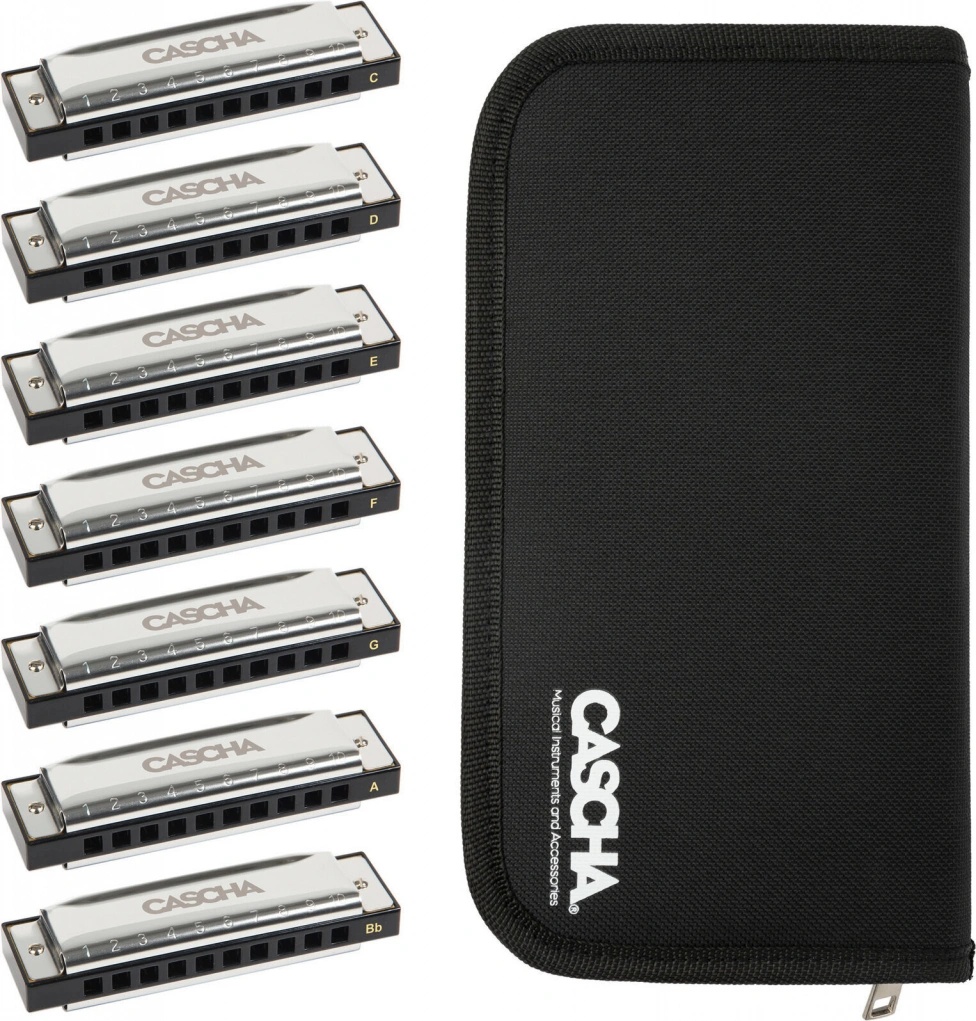 Cascha Blues Harmonica Set