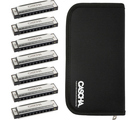 Cascha Blues Harmonica Set