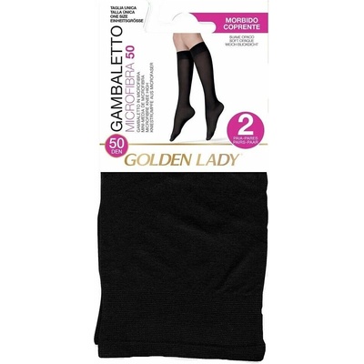 Golden Lady 2PACK Podkolienky Gambaletto 50 DEN Čierna