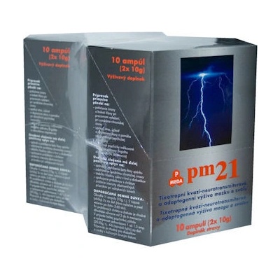 PM 21 pitné ampule 1+1 10 x 20 g