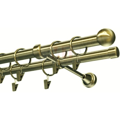 Karpol Garniža 19 mm Guľa antik dvojitá 150 - 600 cm