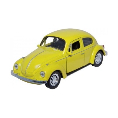 Welly Volkswagen Beetle Hard Top Žlutý 1:34-39