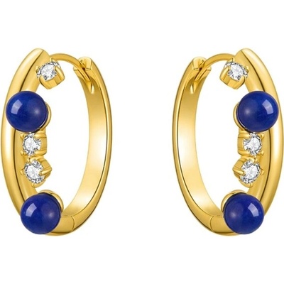 JAY Náušnice s lapis lazuli a zirkony Aurelia JAY-0186-ZS61240 Modrá