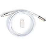 Keychron Кабел за клавиатура Keychron Double-Sleeved Geek - White (KEYCHRON-ACC-CAB-20) - smartx