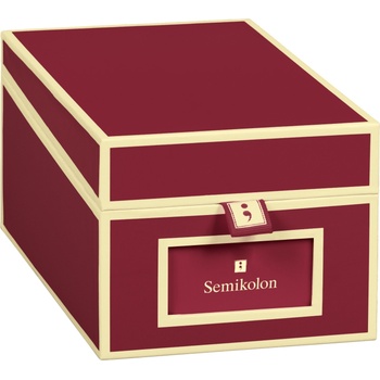 Semikolon Кутия за визитни картички Die Kante бургундско-червена (352640)