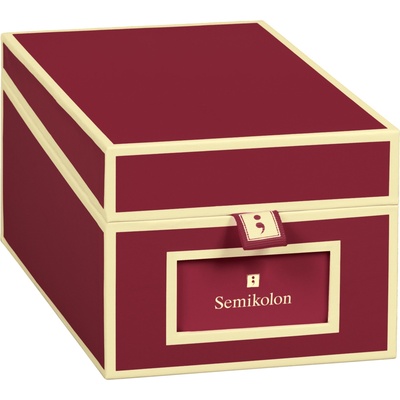 Semikolon Кутия за визитни картички Die Kante бургундско-червена (352640)