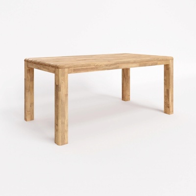 BMB RUBION s lubom masívny dubový stôl 90 x 90 cm